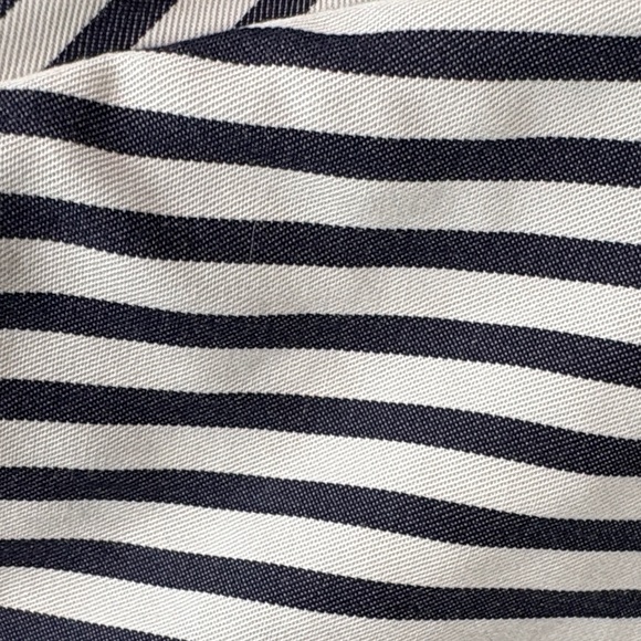 ME+EM Navy and Soft White Striped Maxi Shirt Dress - Picture 7 of 8